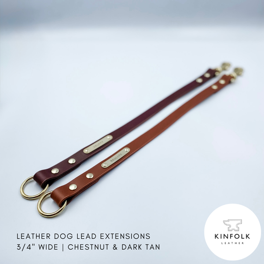 Leather Dog Lead Extension – Custom Dog Lead