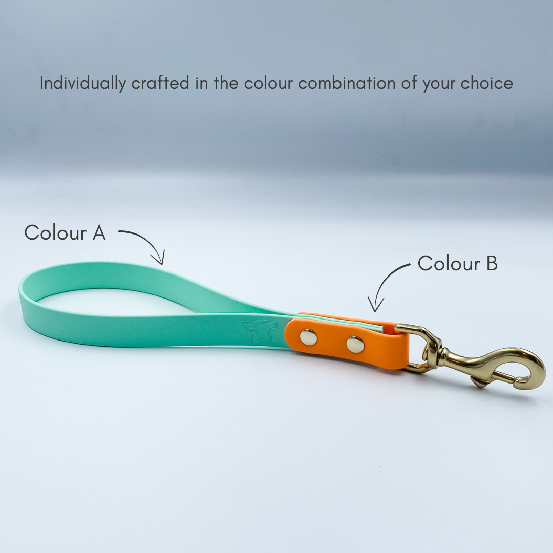 BioThane Traffic Handle Dog Leash Lead made in NZ by Kinfolk Leather