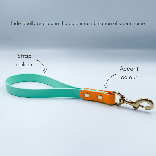 BioThane Traffic Handle Dog Leash Lead made in NZ by Kinfolk Leather