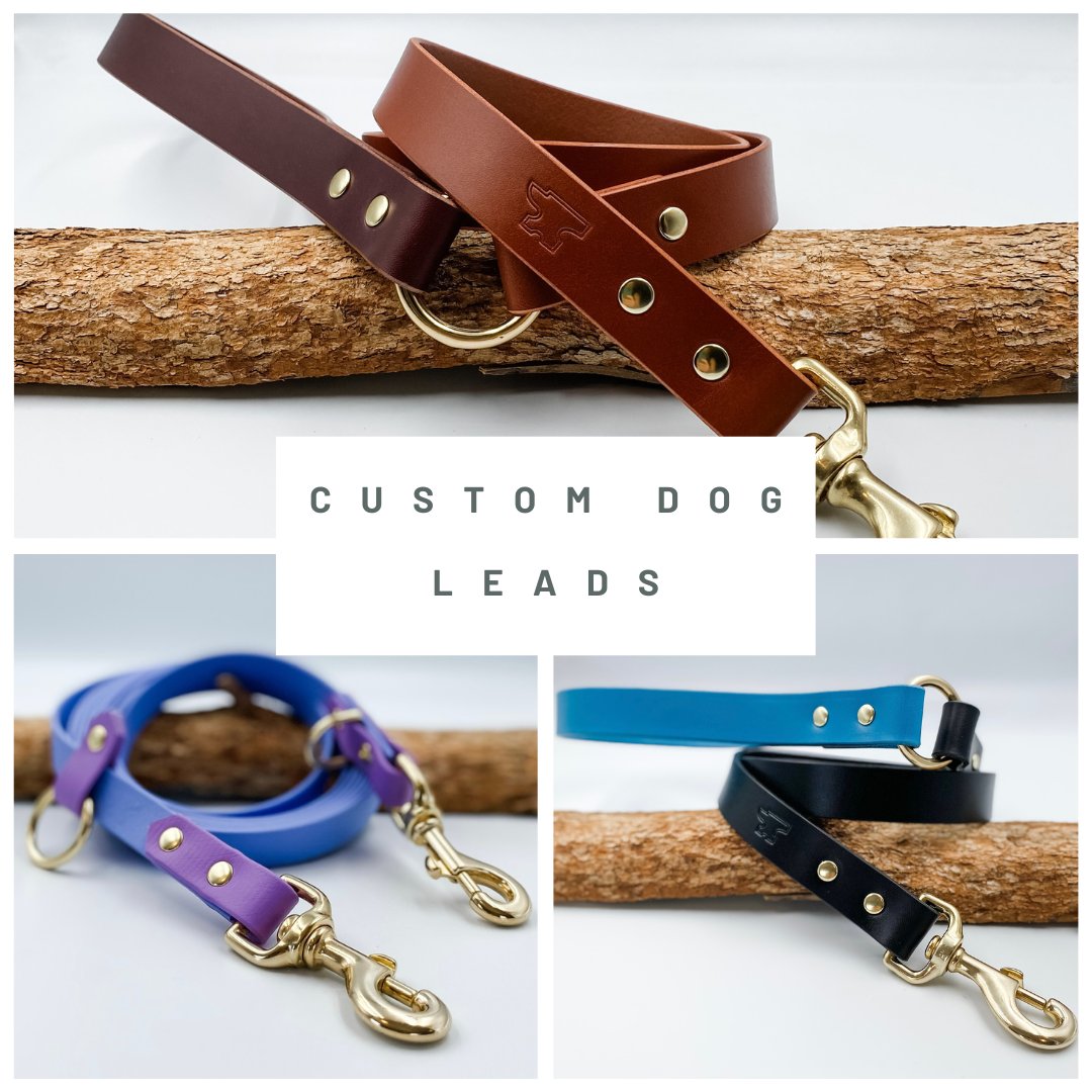 Custom Dog Leads - Made in NZ by Kinfolk Leather