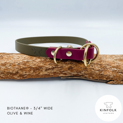 Slip Dog Collar - Waterproof BioThane® Custom Dog Collar