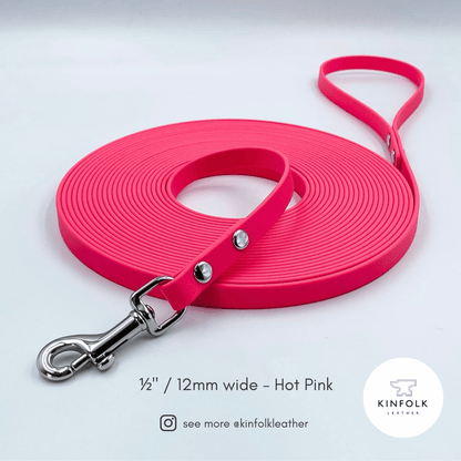 Waterproof BioThane® Long Line Dog Lead with Handle