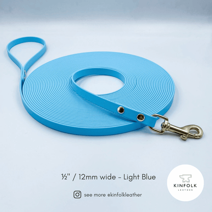 Waterproof BioThane® Long Line Dog Lead with Handle