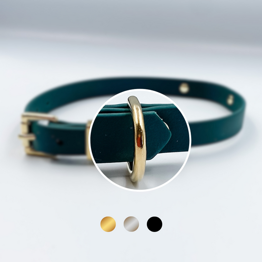 Custom Dog Collars NZ - Extra Dee Ring - Collar Upgrade by Kinfolk Leather