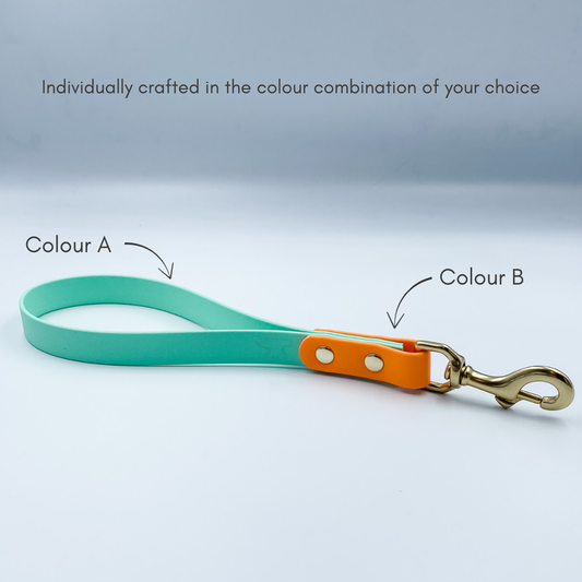 BioThane Traffic Handle Dog Leash Lead made in NZ by Kinfolk Leather