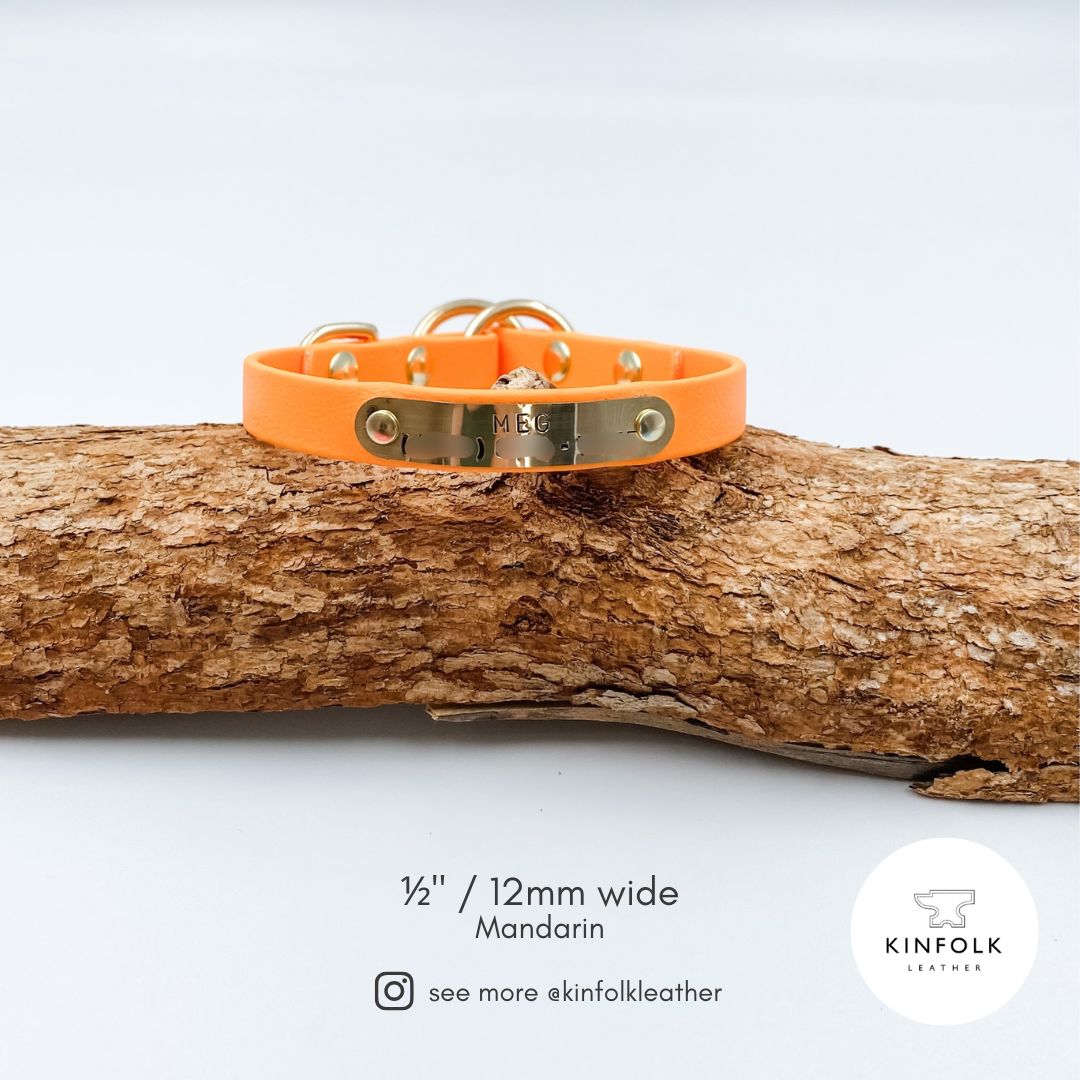 Slip Dog Collar - Waterproof BioThane® Custom Dog Collar