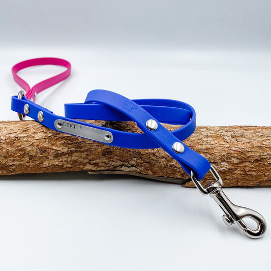 Waterproof BioThane Classic Dog Lead - Custom Dog Lead made in NZ by Kinfolk Leather