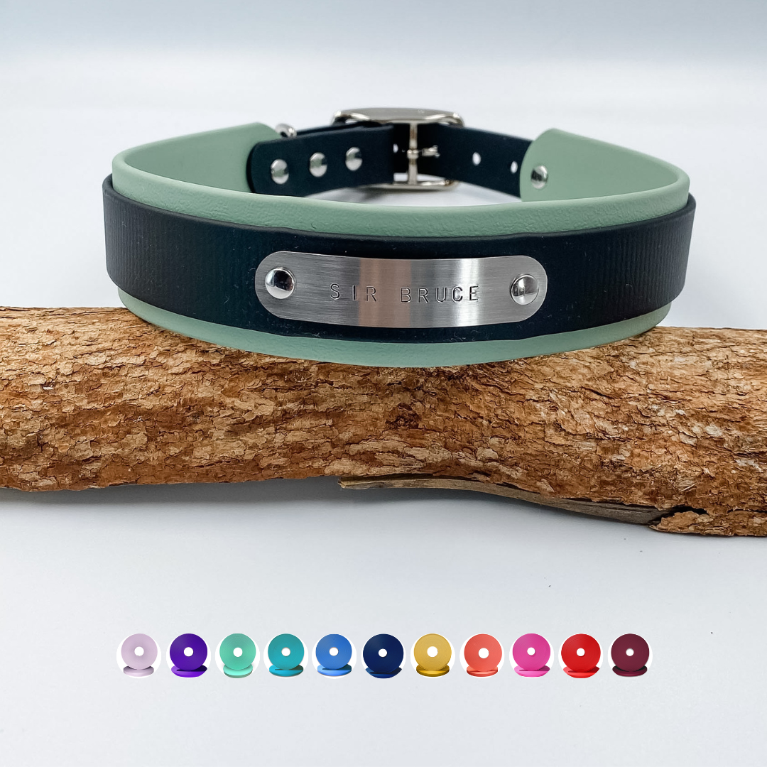 Wide Fit BioThane® Dog Collar - Double Layer - For Large Dogs