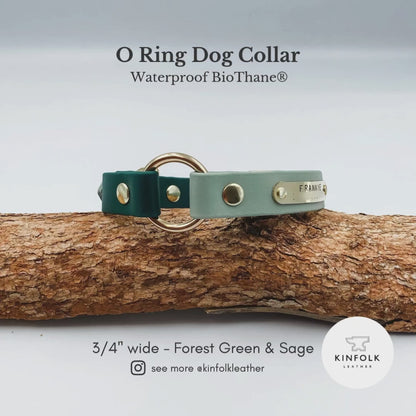 Two Tone O Ring Collar - Waterproof BioThane® Custom Dog Collar