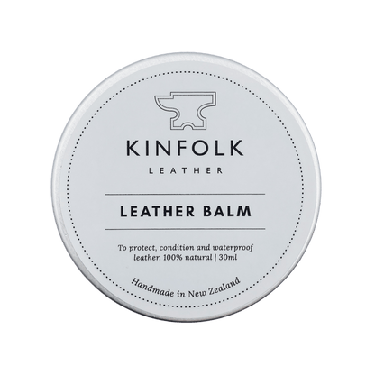 Leather Balm - 100% Natural, Made in NZ - Kinfolk Leather